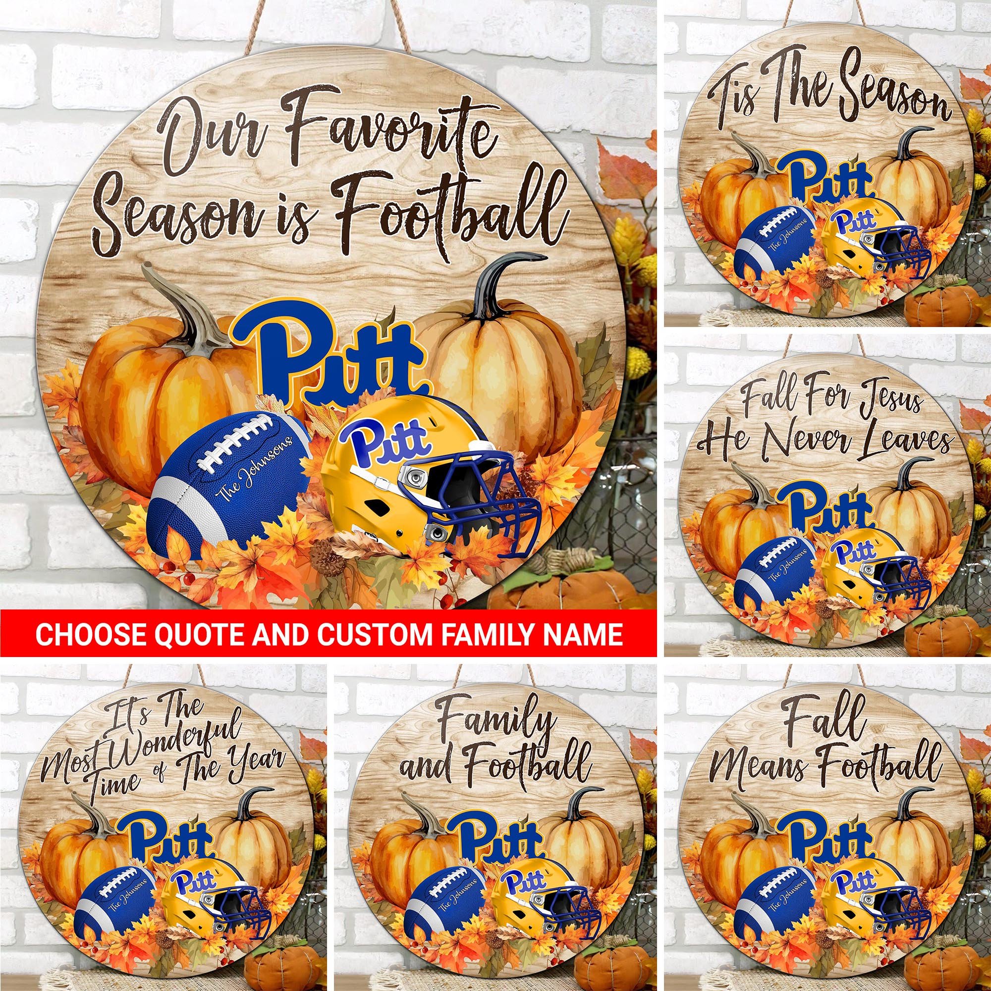 Pittsburgh Panthers Shape Wooden Sign Custom Your Family Name And Choose Your Quotes, Sport Gifts, Home Decorations ETRG-51656